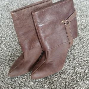 Brown ankle boots